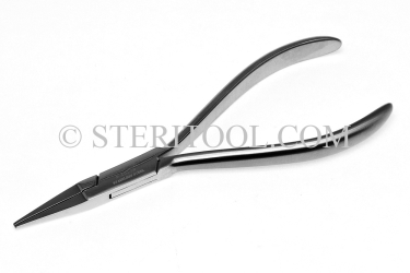 #10170 - 5"(125mm) Stainless Steel Pliers. Flat Non-Serrated Jaws. pliers, stainless steel